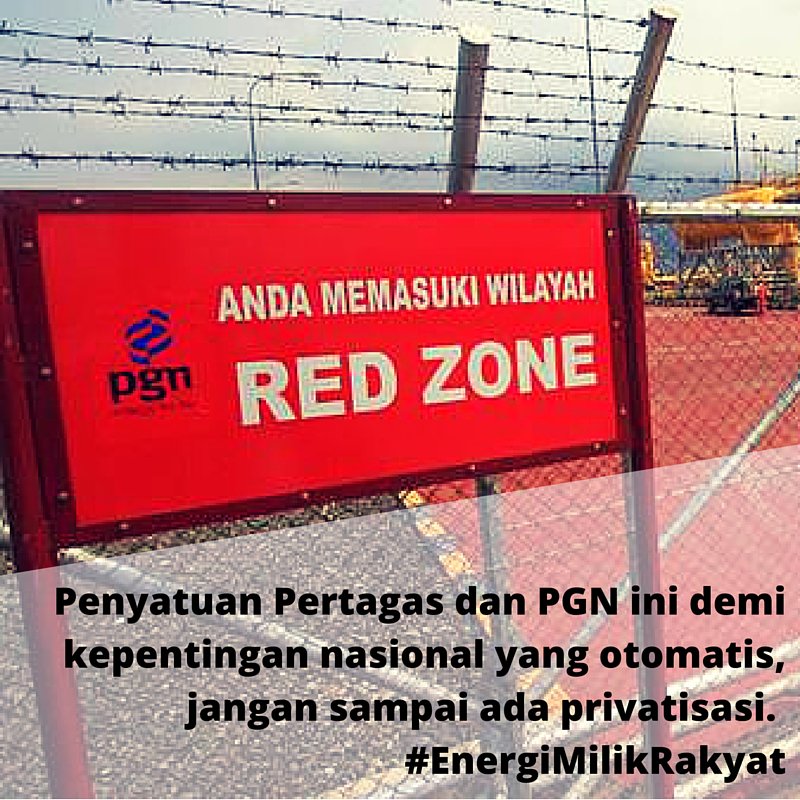 Bila saham Holding Pertagas dan PGN tidak dimiliki Negara, akan terjadi bias kepentingan. #EnergiMilikRakyat