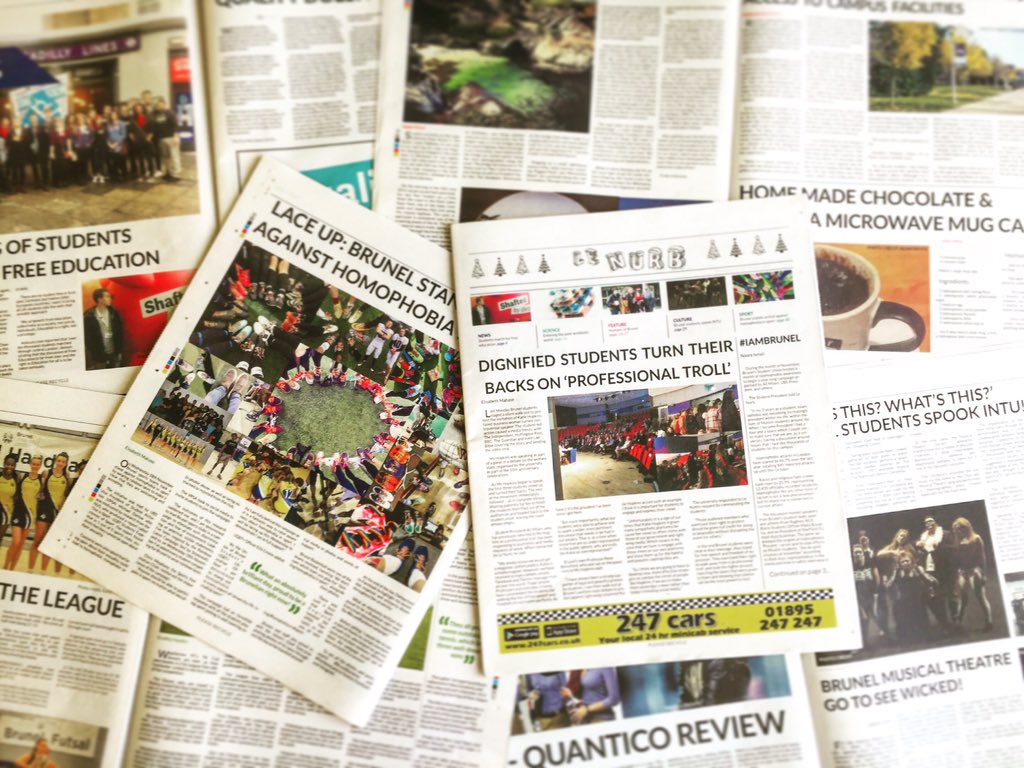 le_nurbonline's tweet image. Le Nurb issue #3 - The Christmas Issue, has hit campus today! Grab a copy for an awesome read! #LeNurb #Brunel