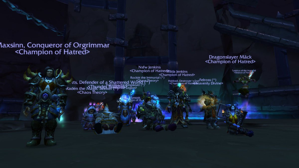 TypingNonsense's tweet photo. Good raid night w/ my new guild on #Hydraxis. Got all the way up to N Gorefiend & killed on 2nd attempt! #Warcraft https://t.co/VdFlVuqdkN