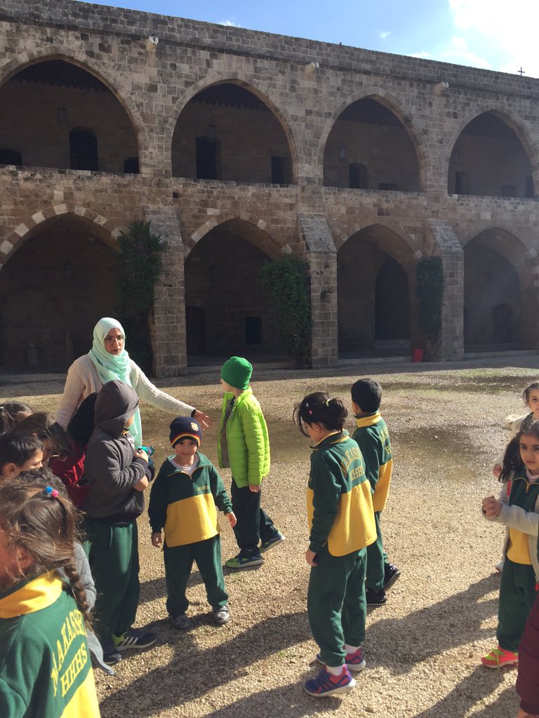 jomaa_may's tweet photo. During their field trip: First graders exploring the representations of Saida &amp; their values @Hhhsinfo https://t.co/HP7iOTqxDG