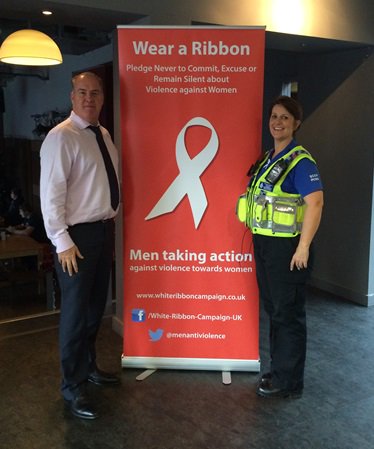 CardiffResCen's tweet photo. (2/2) Students pledging to aid White Ribbon campaign @UMAXStudents @CardiffMetSU @SWFireandRescue https://t.co/MGx31ELjqj