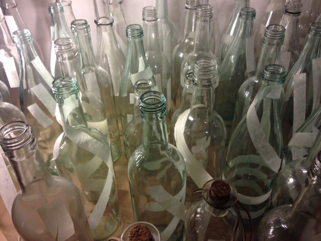 AnniekVerholt's tweet photo. Updates on 'A message in a bottle' installation @hsanw3 #glass #kidsexpress #messagesofpeace #connectthroughart https://t.co/R73MHt8vT0