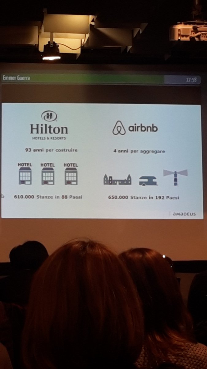 GlereanI's tweet photo. tradizione vs innovazione per capire i turisti del domani #BTO2015 @AmadeusITGroup @airbnb_it @HiltonHotels https://t.co/XasrsnfYCW