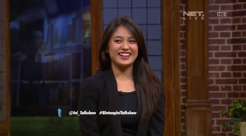 Hanan_afrian's tweet photo. Nabilah bilah bilah  telah mencuri hatiku :D @nabilahJKT48 @Ini_Talkshow #BintanginiTalkshow https://t.co/vid8pegXki