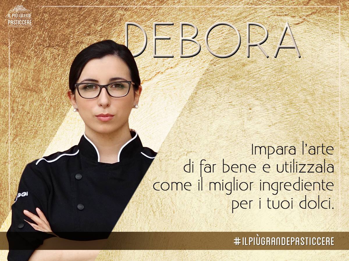 GranPasticcere's tweet photo. 👓@VenaDebora con la sua razionalità è riuscita a salire sul podio de #IlPiuGrandePasticcere https://t.co/4ycjmz8HxE