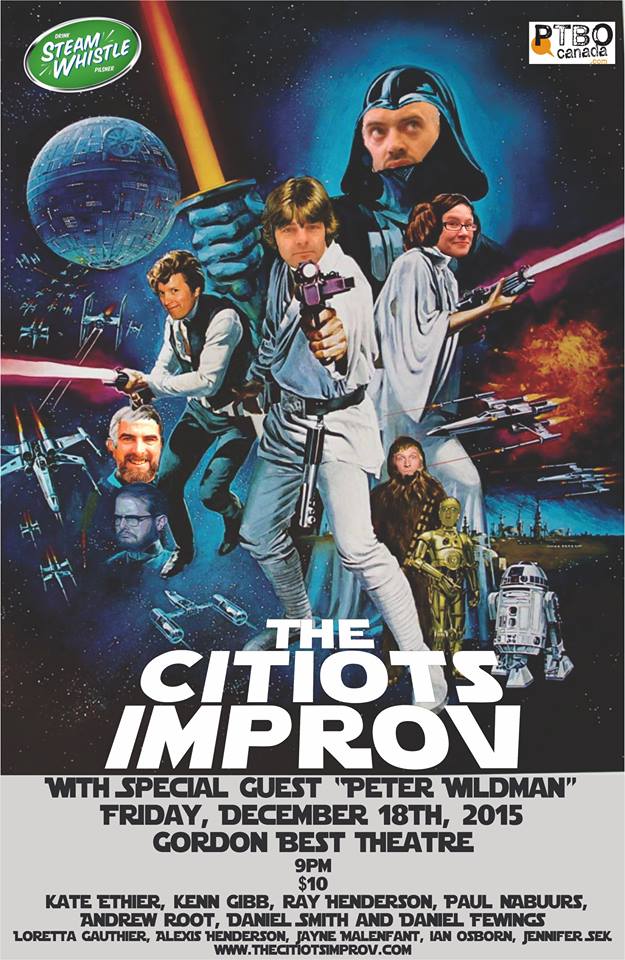 We love the @CitiotsImprov! We're proud sponsors with @SteamWhistle. Next show December 18th! Don't miss it!!