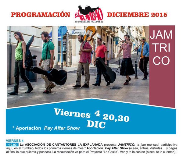 inessaavedra_tw's tweet photo. Mañana 20:30hrs estaré en @TTumbao (C/Arq Guardiola 31, barrio Benalúa) abriendo la jam mensual de @La_Explanada https://t.co/ABEmEhowQ9