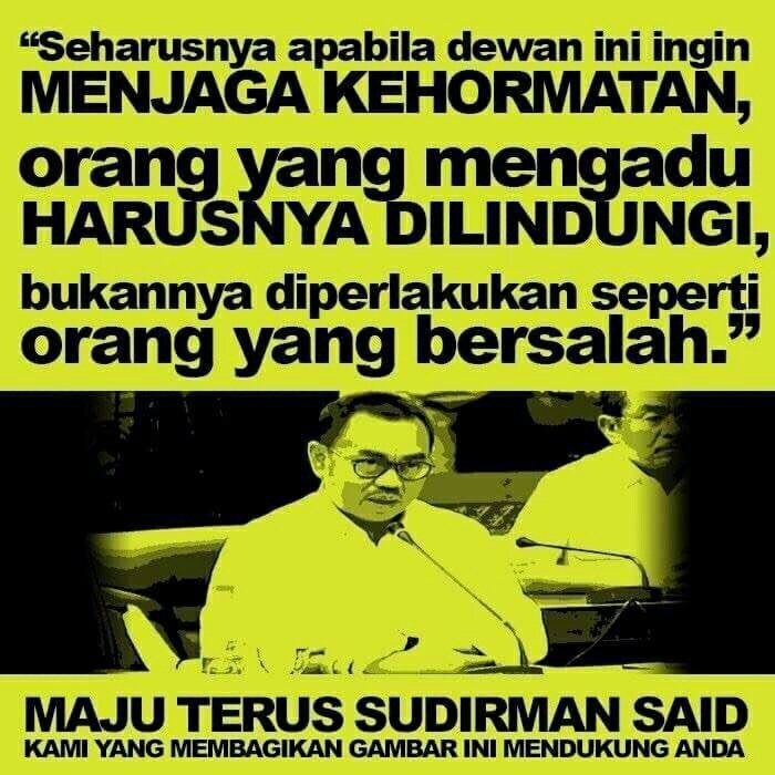DroidUTD's tweet photo. Maju terus dalam kebenaran Pak @SudirmanSaid! 👍👍 https://t.co/b8c5R17KrW