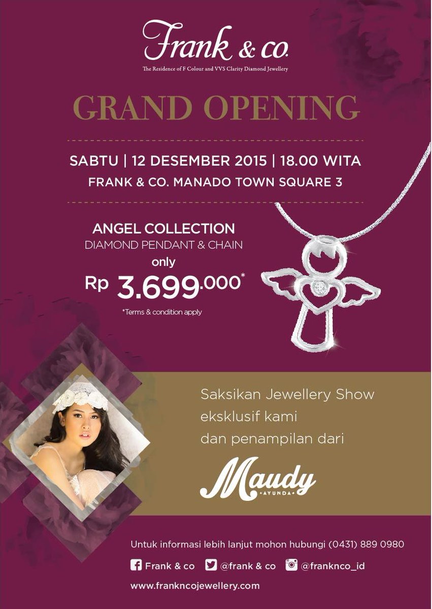 Jadwal pertama doi di bulan Desember, see you! <a href="/maudyayunda/">Maudy Ayunda</a> <a href="/maudears_/">maudears_</a> <a href="/MaudearsManado/">maudears_manado</a> siap2 ketemu sambal roa nih😄