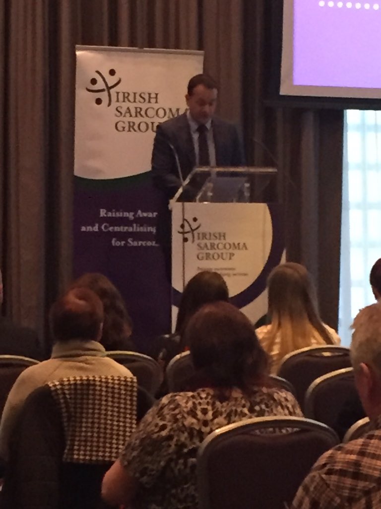 sorflynn's tweet photo. Minister Leo Varadkar addressing the 2nd Irish Sarcoma Group meeting #irishsarcomagroup #leovaradkar https://t.co/3XUn3HGxe9