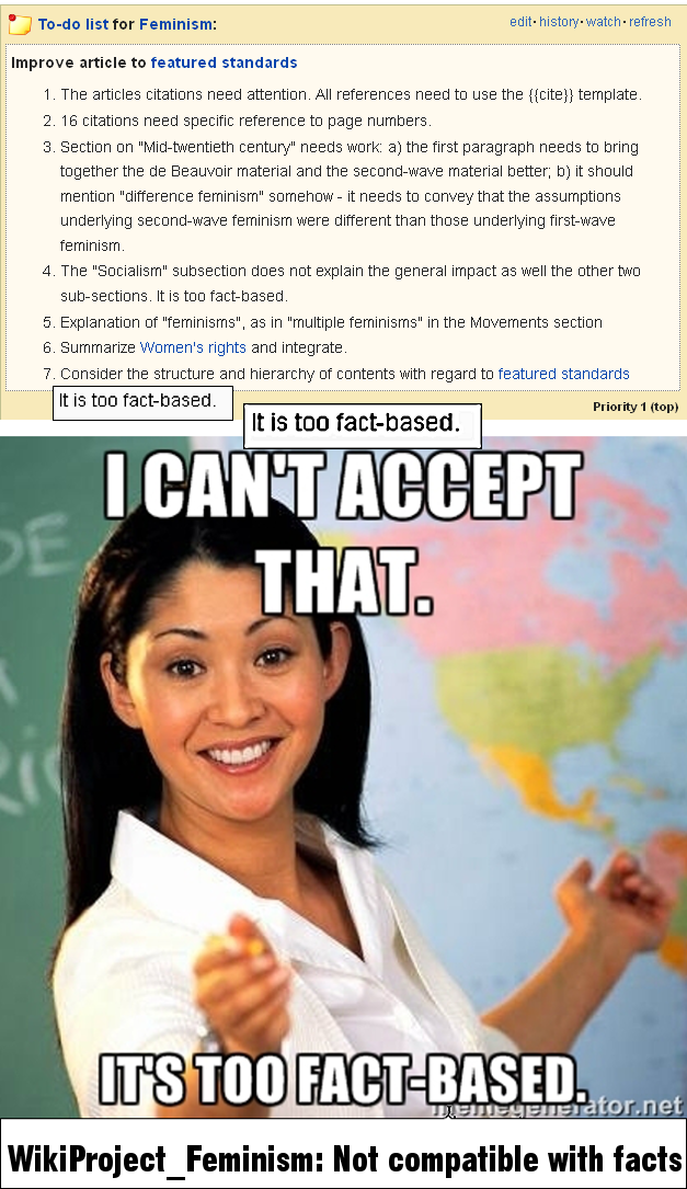 Oneiorosgrip's tweet photo. .@Devout_Buddhist @RazeGG I lost my last tiny shred of hope for @Wikipedia because of WikiProject_Feminism. https://t.co/JvWxaiIVJf