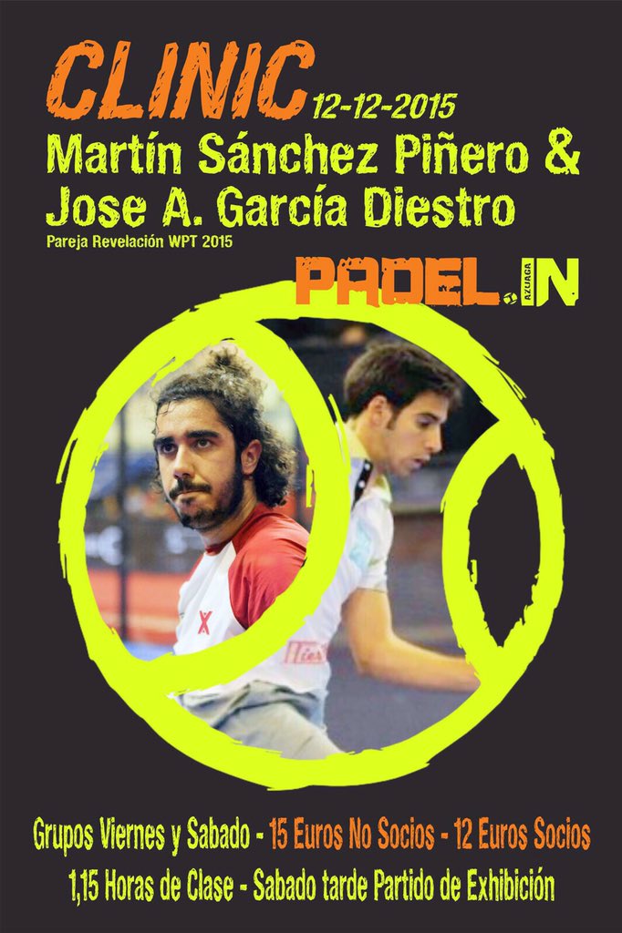 InPadelazuaga's tweet photo. Imposible perdérselo! Única vez que estarán juntos en Extremadura! @MartinSanPi @diestropadel, te lo vas a perder? https://t.co/vJLbnhusjZ