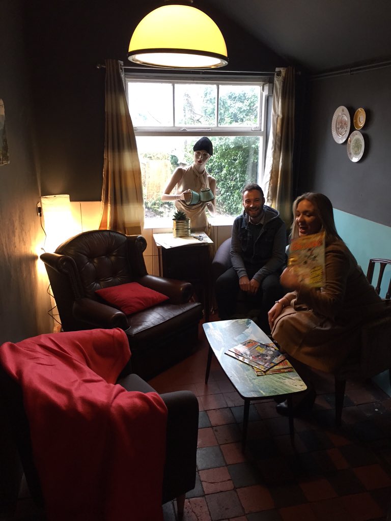 #HipsterHeaven at SpOut Coffee Shop Leek... Beano and Pope Francis plates 🤔 <a href="/SeanPremierInn/">Sean James</a> <a href="/ErikaBrunt/">Erika Brunt</a>