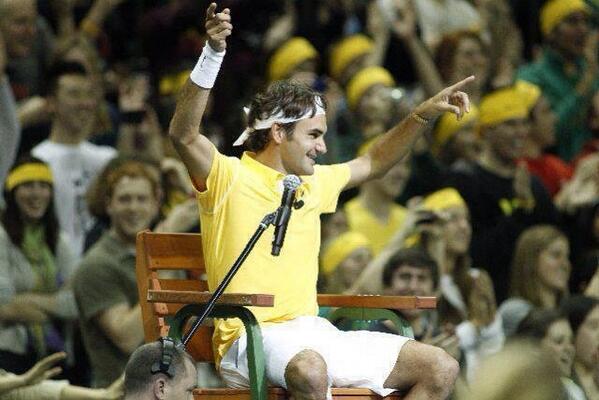 crazyfedfan's tweet photo. Everyone has posted photos from this series but still, he's cute here :) #YellowRF https://t.co/OhnWpzGe2i