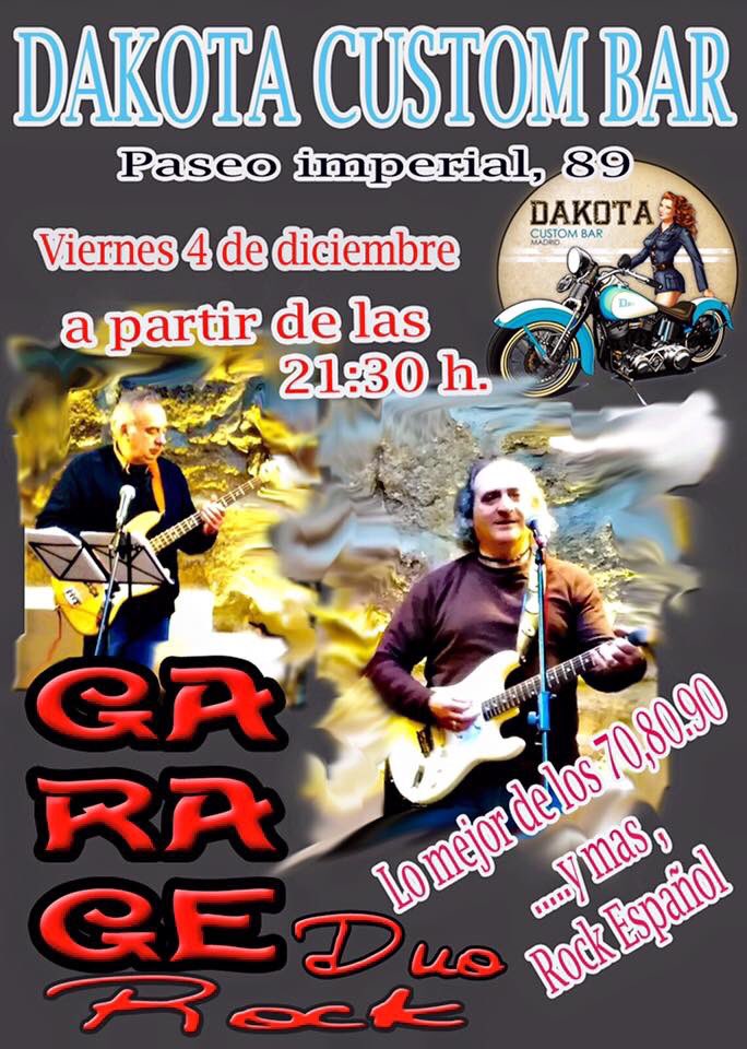 DakotaCustomBAR's tweet photo. Fin de semana cargadito de directos. No te los pierdas!
Con @laiabastus y #GARAGE 
#4D #5D https://t.co/MpZ3LTA5e3