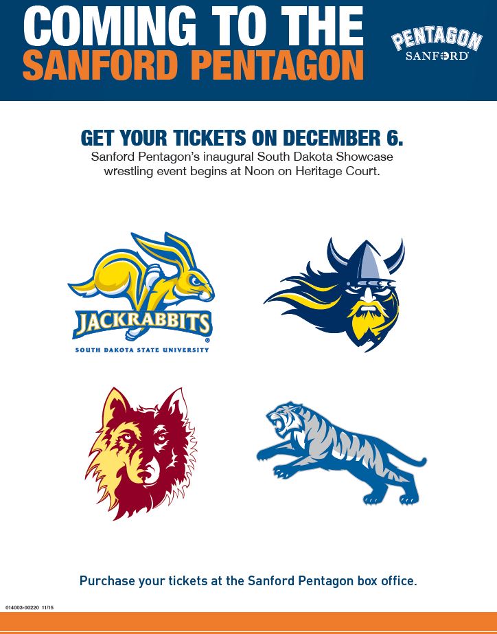 sanford_complex's tweet photo. Preview: Sunday's #SDShowcase features 4 college wrestling teams from 3 classifications. https://t.co/Bod3Ec7Yec https://t.co/HFwOjYd9Tu