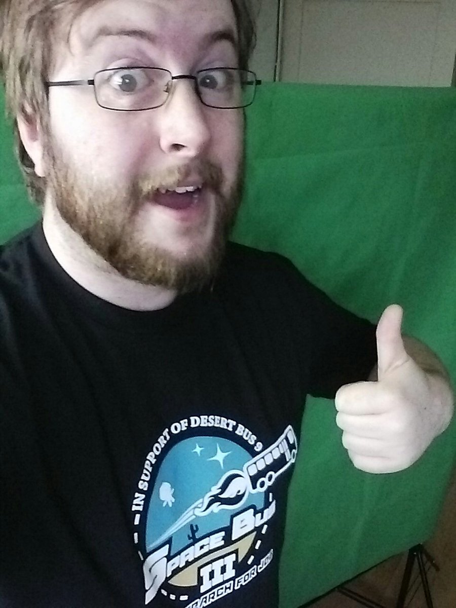 CantWearHats's tweet photo. KSC this is Space Bus, the shirt has landed. I repeat, the shirt has landed. #desertbus9 #spacebus https://t.co/MgoSh7n8mt