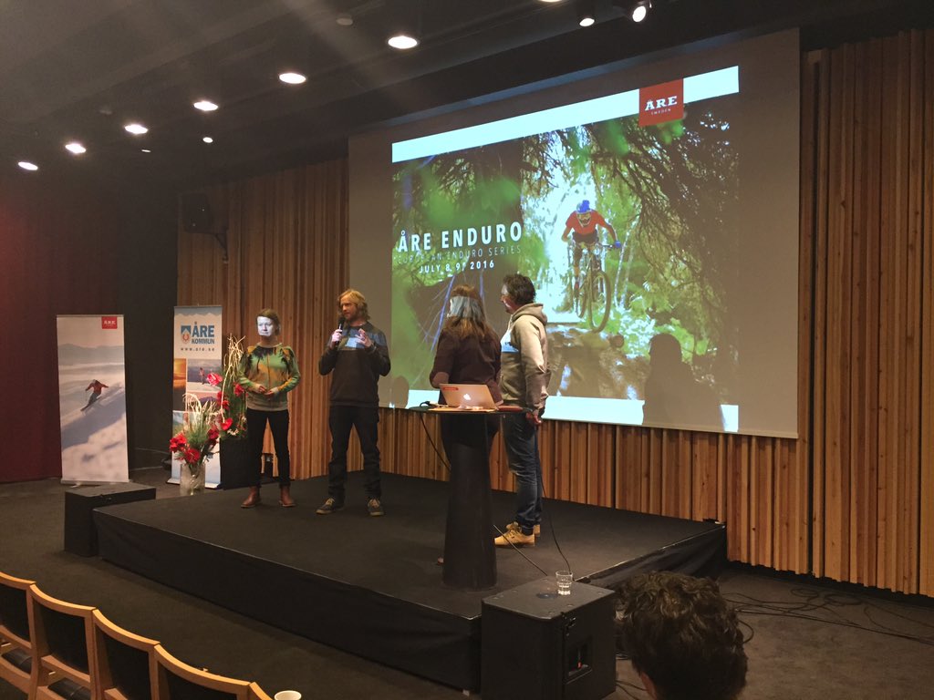 Andy White,Hanna Oleträ &amp; Tobias Liljeroth berättar om European Enduro Series som kommer till Åre #arebikefestival16