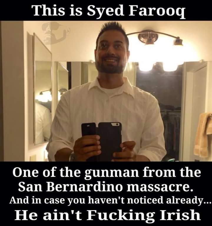 Syed Rizwan Farook said Christans,Jews deserve to die