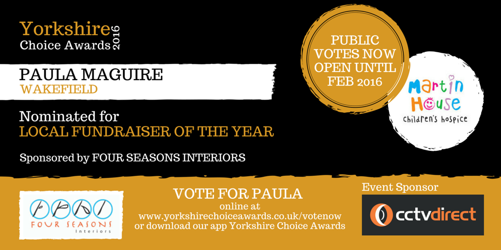 Paula Maguire BCAv π (@paulamaguiremnd) on Twitter photo <a href="/SheffieldShow/">Sheffield Style Show</a> Im nominated for #LocalFundraiser <a href="/yorkshirechoice/">Yorkshire Choice Awards</a> awards. Please vote/RT yorkshirechoiceawards.co.uk/#!vote-here/c1β¦ <a href="/SheffieldShow/">Sheffield Style Show</a> Im nominated for #LocalFundraiser <a href="/yorkshirechoice/">Yorkshire Choice Awards</a> awards. Please vote/RT yorkshirechoiceawards.co.uk/#!vote-here/c1β¦