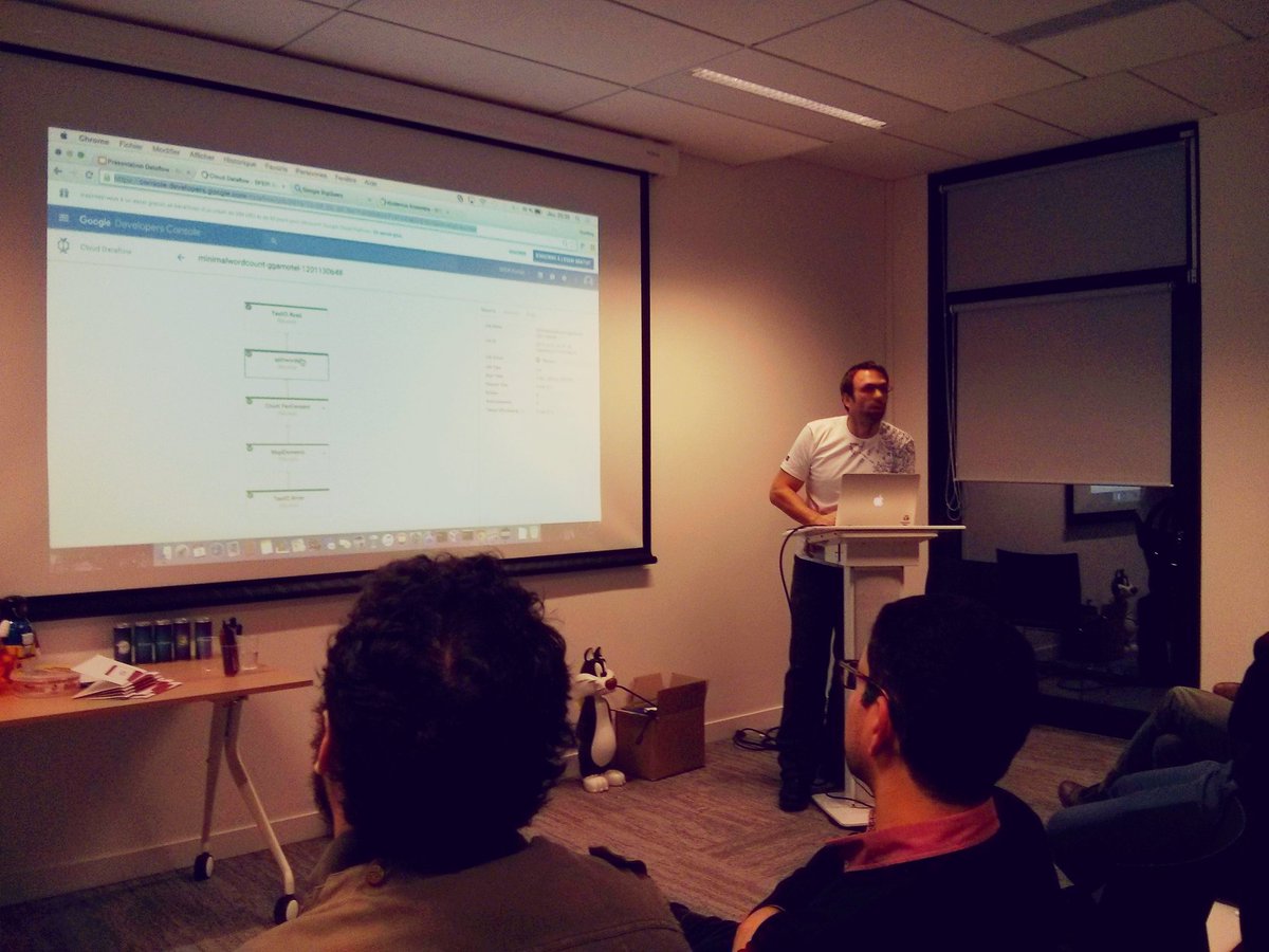 ctesniere's tweet image. .@ggarnotel nous présente #GoogleDataflow  chez @sfeir
