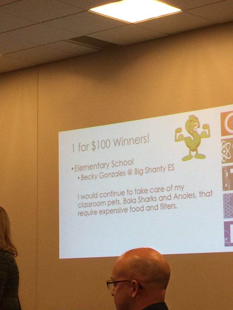 #winning! Whoop whoop! Congrats <a href="/BeckyG15/">BG</a> !! #bigshantyeagles #cobbia #stemcobb <a href="/STEMcobb/">Cobb County STEM/STEAM & Innovation Department</a> <a href="/kellyluscre/">Kelly Luscre</a>