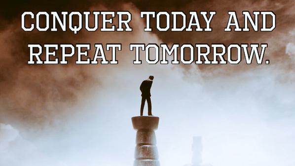 TheZigZiglar's tweet photo. Conquer today and repeat tomorrow. https://t.co/kEsR2TDqf8 https://t.co/YcJ2SXKEXE