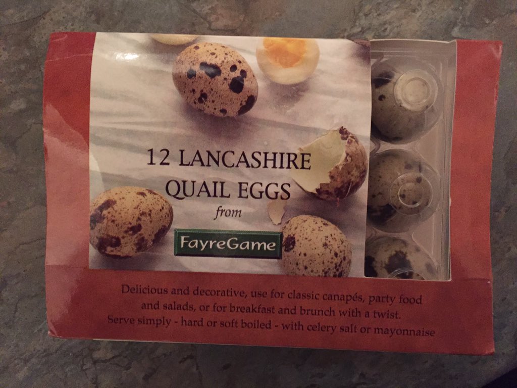 DelectableM's tweet photo. Something exotic tonight some #quail #eggs by @FayreGame from @_way2save_ to add to the #salad... https://t.co/GmPVAvK3n2
