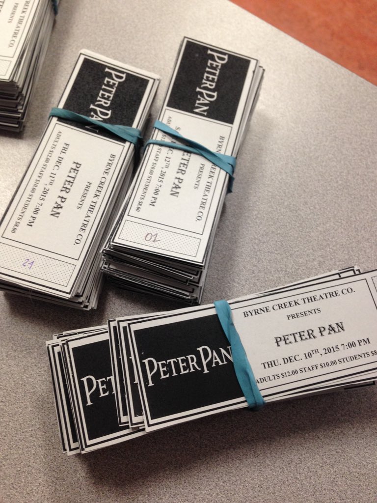 GUYS PLEASE COME BUY TICKETS TO WATCH PETER PAN!! It's $8 each for students $10 for staff! It's gonna be lit!