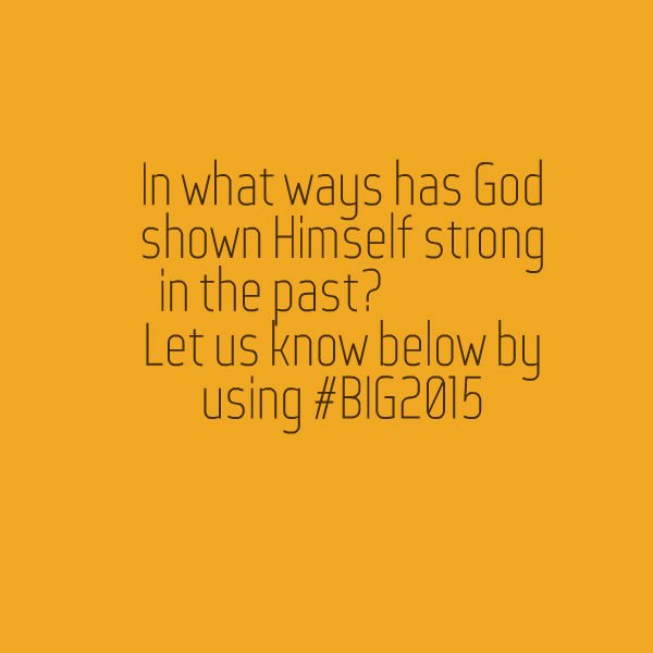 GMCHC1's tweet photo. God is greater than our greatest problem. #BIG2015 #IBelieveGod https://t.co/l9T0zVZMcS