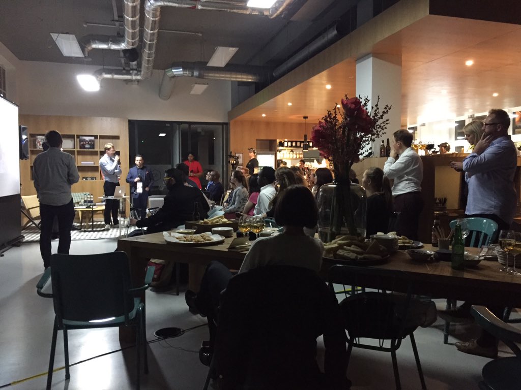 glug's tweet photo. Stunning setting for tonight's #ReCreateLDN at @spacesworks Oxford Street. https://t.co/pBg4CzFsYq