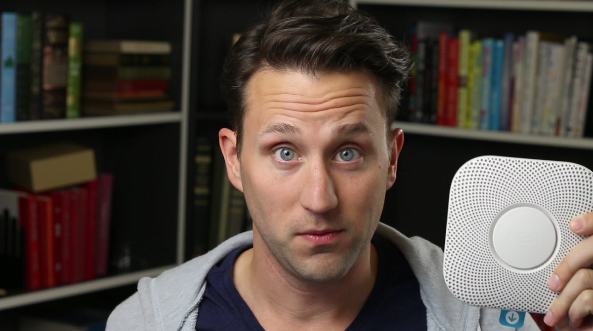 JoshSundquist's tweet photo. I unboxed Nest Protect 2 for #awesomestuffweek. It's a smoke alarm with wifi. No, seriously: https://t.co/hwvrF2yrqJ https://t.co/sOqNDR3jo5