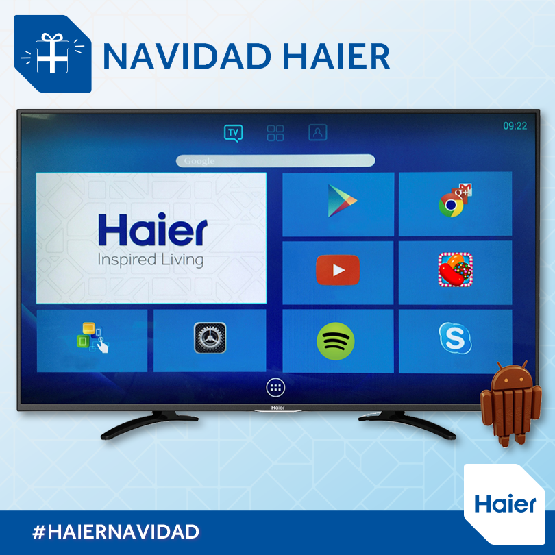 haier_aire's tweet photo. El universo #Android en tu TV Haier, tus #apps en 32, 43 o 49 pulgadas.
#Sorteo https://t.co/1zfT60hufv https://t.co/45XmFyOlzf