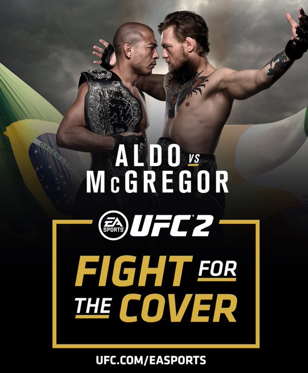 Aldo vs McGregor will #FightForTheCover of #EASPORTSUFC2. U can make ur prediction: bit.ly/1QWlfyF