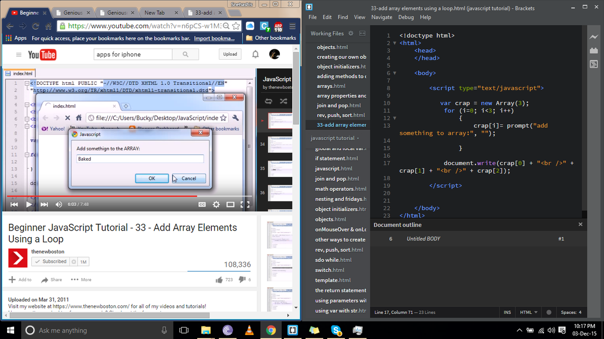 SNDN_rupam's tweet image. that moment when u r baked enough and watching this... @bucky_roberts
#awesometutorials #thenewboston