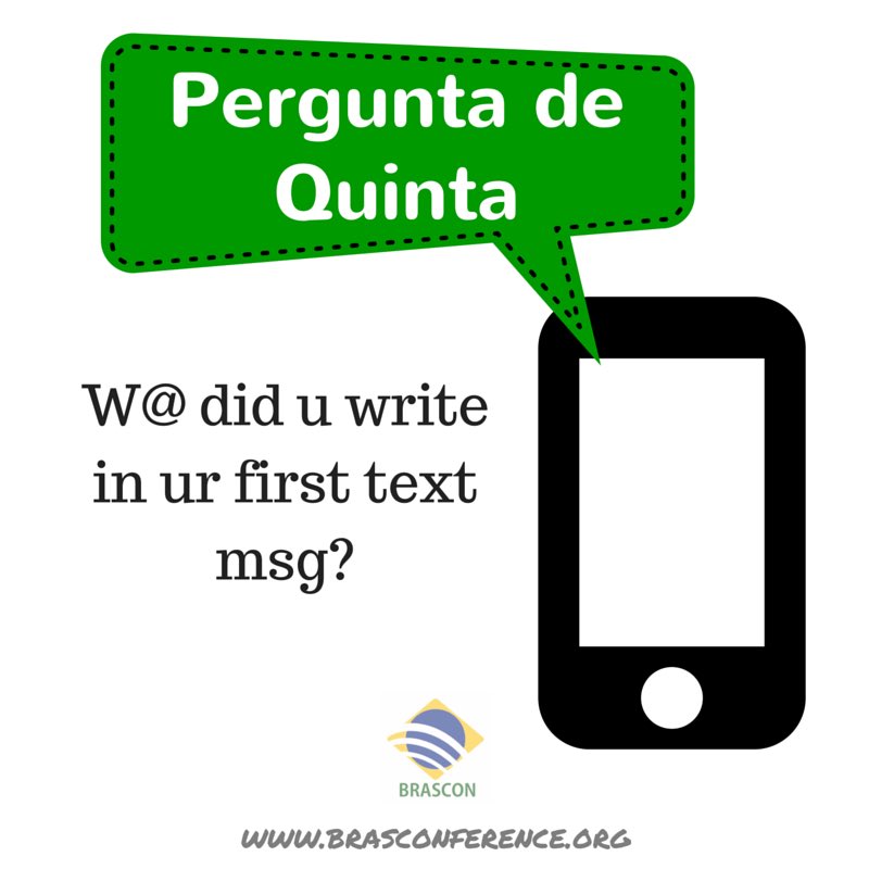 brasconference's tweet image. 23 years ago today the #FirstTextMessage was sent! What did you write the first time you texted someone? #GoBRASCON