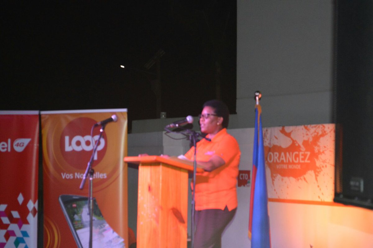 Madame Gabrielle Hyacinthe, Ministre à la Condition Féminine et aux Droits des Femmes #nonalaviolence #orange