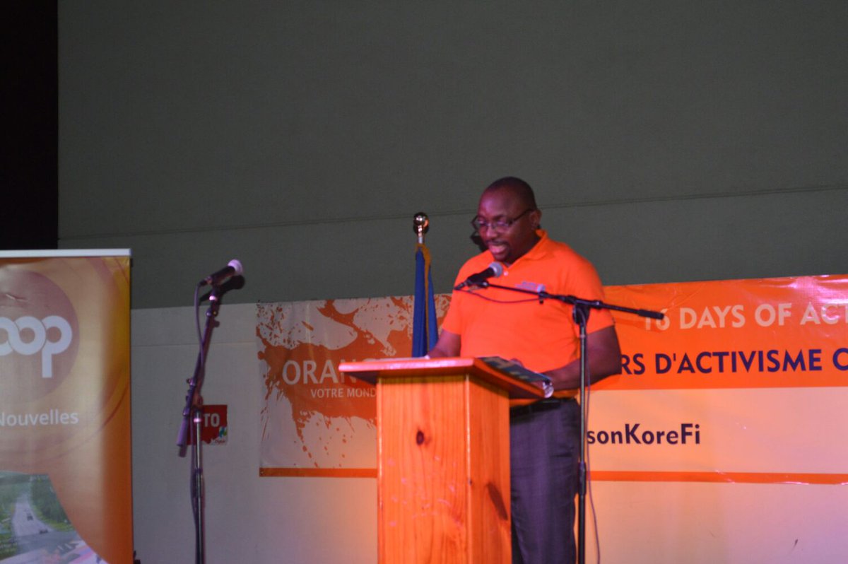 Monsieur Jean-Claude Muenda Kabisayi, Représentant <a href="/ONUFemmes/">ONU Femmes</a> en Haïti  #orangezhaiti #orangezlemonde