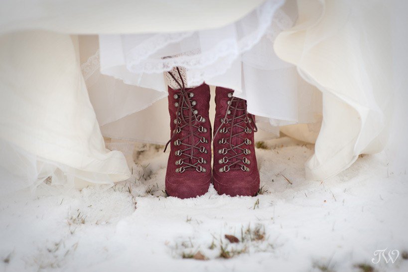winter bride shoes