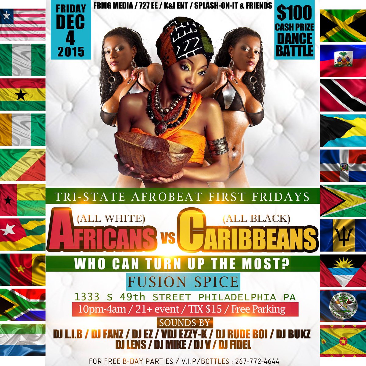 FBMG_MEDIA's tweet photo. The ONLY Event poppin In Philly FRIDAY
AFRICANS(All White) vs CARIBEANS(All Black)
Get Tix https://t.co/NXE1dTYz6t https://t.co/MQ99zk6Cpy