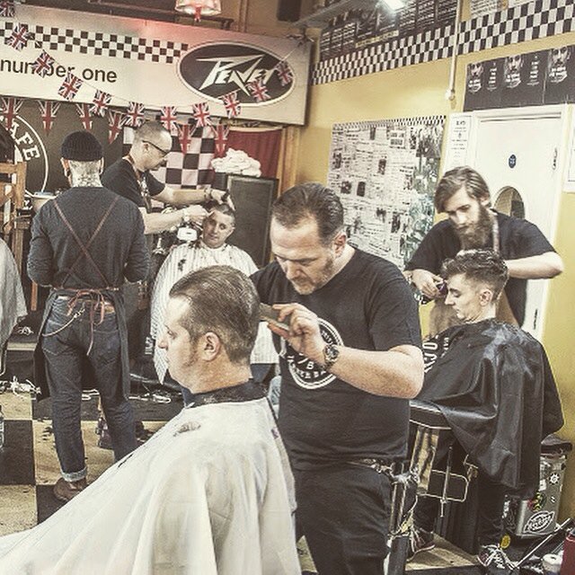 mattythebarber's tweet photo. #TheGreatBritishBarberBash @acecafelondon for @MovemberUK #BarberGrind #TMB #Movember #ProBarberT #BarberLife https://t.co/TROQPbETUv