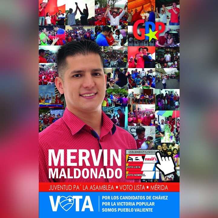 ltorovegas's tweet photo. @NicolasMaduro todo mi apoyo pa este joven merideño @MervinMaldonado. Cuenta conmigo hermano, vamos pa la asamblea https://t.co/bLMFNodlxS
