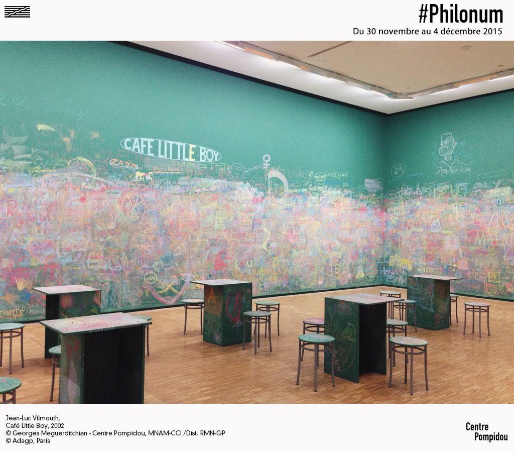 CentrePompidou's tweet photo. L'art conserve-t-il notre mémoire ? Écrivez la vôtre sur l'œuvre de #Vilmouth pour le savoir. #Philonum https://t.co/BKzb3EYe9U