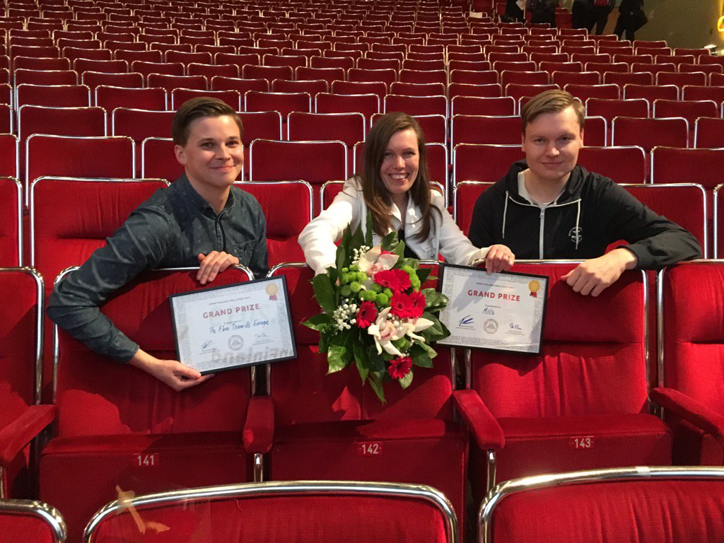 JSylberg's tweet image. "@ilkkapirttimaa: Two @OpenFinland winners side by side https://t.co/VmsaM6WLVg"