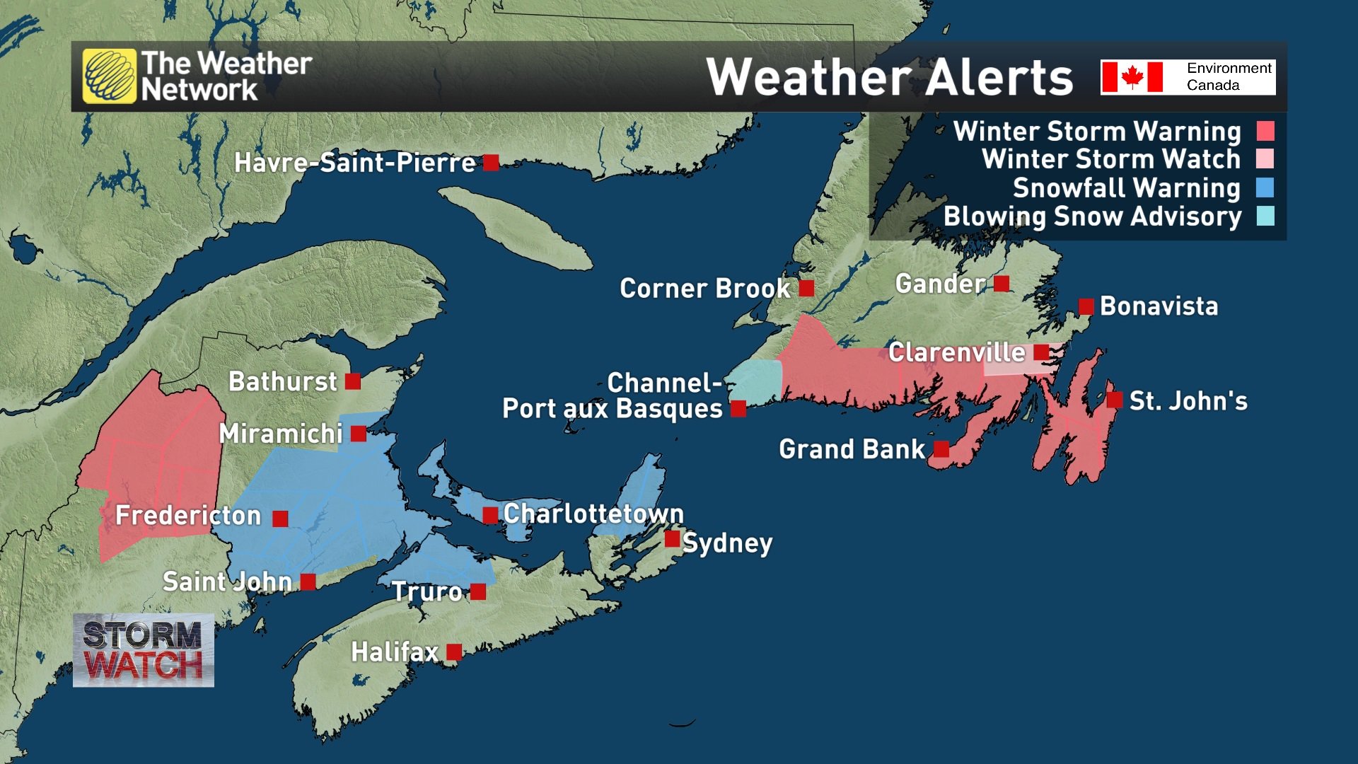 The Weather Network on Twitter "Snowfall WARNING for Miramichi Stanley Doaktown and 