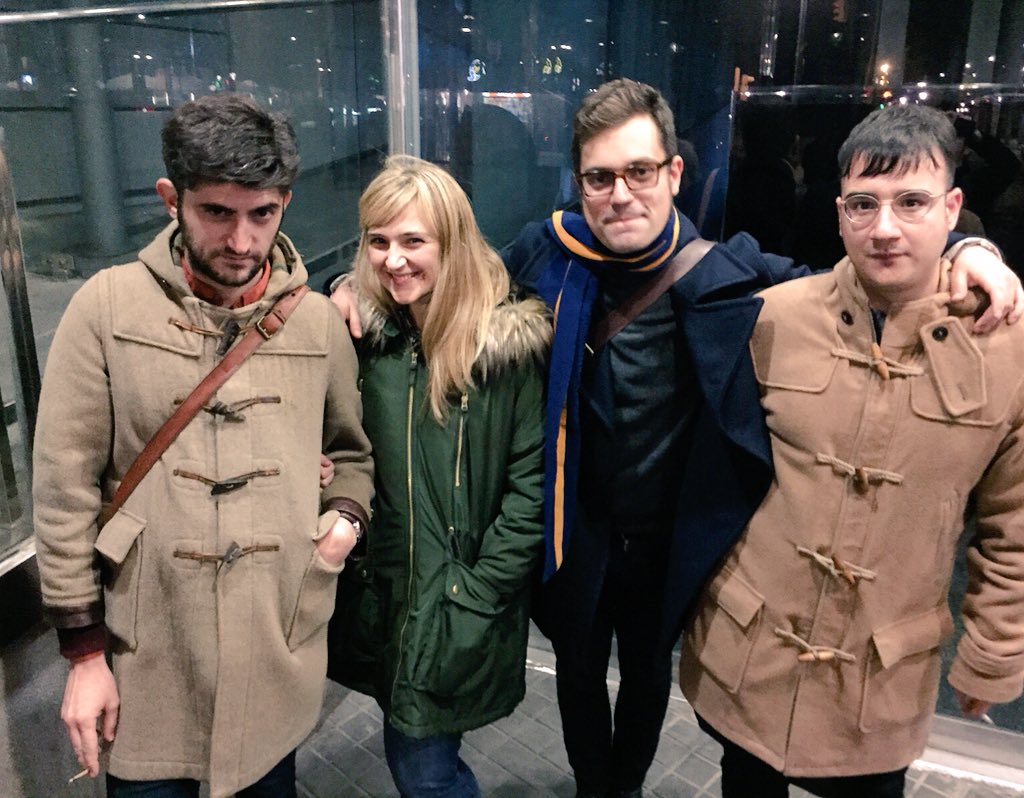 Cine_LowCost's tweet photo. Ayer acabamos hechos un cuadro. Pero muy felices por cómo fue todo. ¡Mil gracias! Falta Ana porque está viajando : ) https://t.co/BiuCQrIZcv