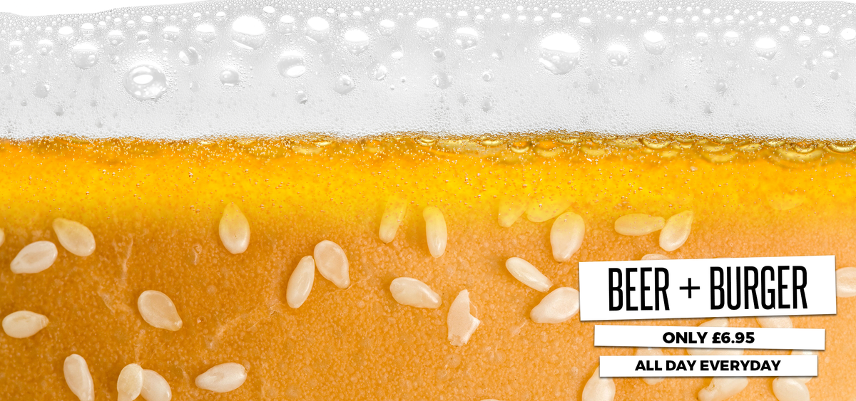 Come and grab yourself a beer and a burger today at OLD HAT for just £6.95!

#Essex #Lunch