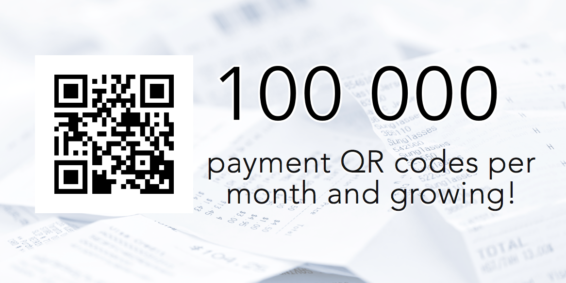 QRPlatba's tweet photo. Za listopad 2015 se přes naše API vygenerovalo přes 100 tisíc platebních QR kódů! Jsme zvědavi na prosinec... :-) https://t.co/zyu2elZwaq