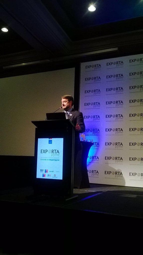 claudialabbeCL's tweet photo. [HOY] Inspiradoras presentaciones y testimonios #Exportapyme StgoRM. https://t.co/GQcV5Q2id4