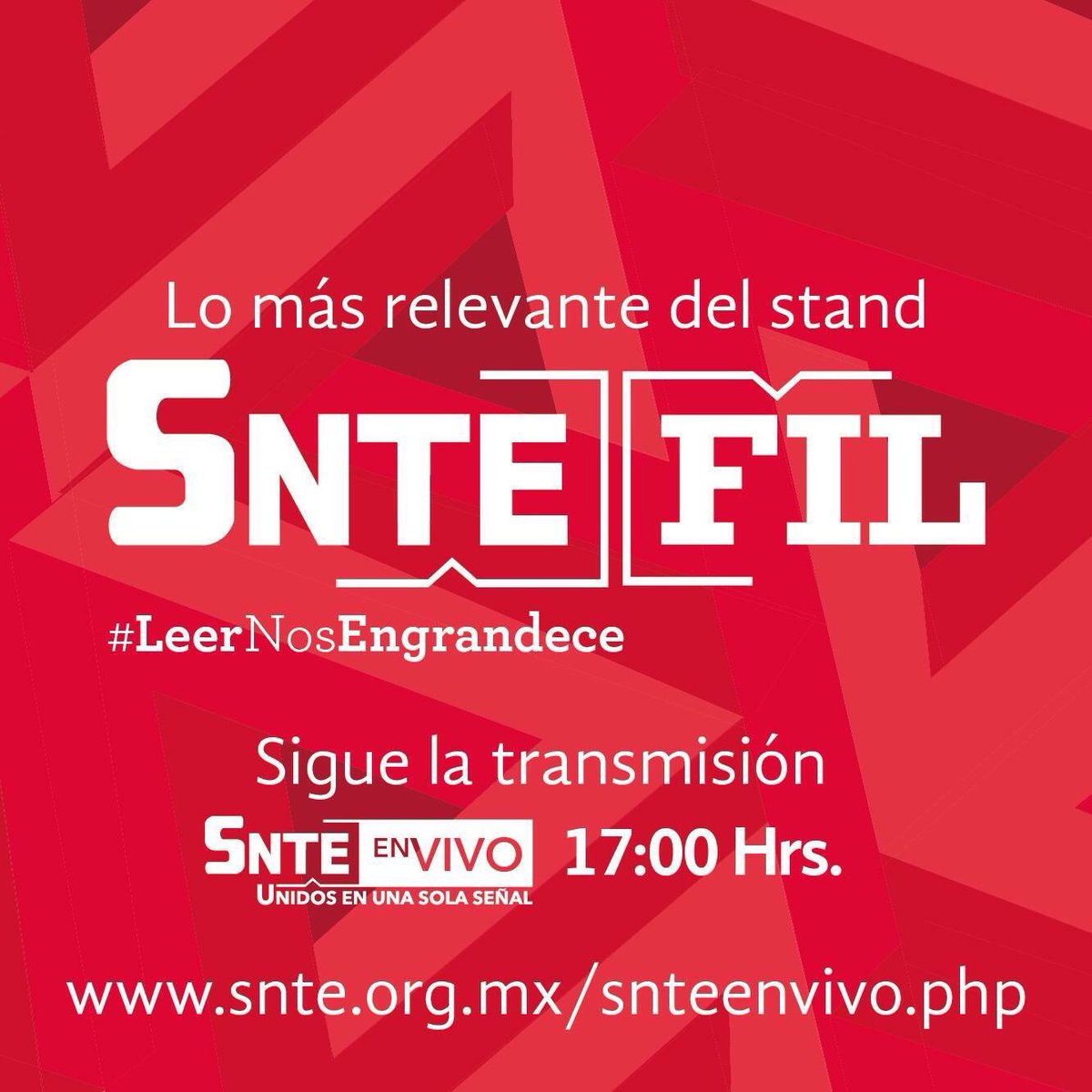 Snte18Mich's tweet photo. Que no se te pase. #SNTEfil #ESTÁPASANDO #LeerNosEngrandece https://t.co/jubJsbtL2C https://t.co/Ewgq3BwOWH